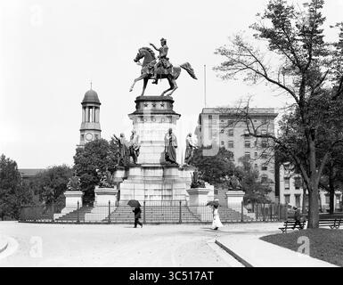 31 maggio 2019, Richmond, Virginia, Stati Uniti: Washington Memorial, Capitol Park, Richmond, Virginia, Stati Uniti, Detroit Publishing Company, 1908 (immagine di credito: © JT Vintage/Glasshouse via ZUMA Wire) Foto Stock