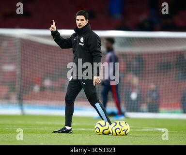 LONDRA, Regno Unito, 15 DICEMBRE 2019 Assistente allenatore Mikel Arteta del Manchester City durante la Premier League inglese tra Arsenal e Manchester City all'Emirates Stadium di Londra, Inghilterra. (Foto di AFS/Espa-Images)(immagine di credito: &Copy; ESPA Photo Agency/CSM via ZUMA Wire) Foto Stock