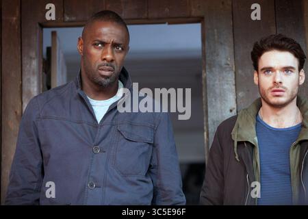 Il giorno della Bastiglia è una imminente azione americana film diretto da James Watkins e scritto da Andrew Baldwin. Il film stelle Idris Elba, Richard Madden, Charlotte Le Bon, Eriq Ebouaney e José Garcia. Questa fotografia è per il solo uso editoriale ed è il copyright del film company e/o il fotografo assegnato dal film o società di produzione e può essere riprodotto solo da pubblicazioni in congiunzione con la promozione del film di cui sopra. Un credito per il film company è richiesto. Il fotografo deve anche essere accreditato quando noto. Foto Stock