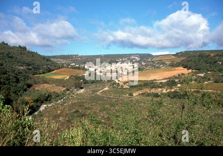 Ottobre 2003: Francia, Linguadoca-Rossiglione, Herault 34, Minerve, villaggio fortificato cataro Foto Stock