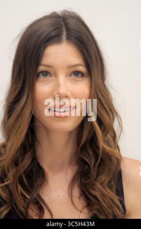 Jessica Biel alla conferenza stampa di "The A-Team" a Los Angeles - 4 giugno 2010 Foto Stock