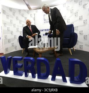 21 febbraio 2020: Ernesto Samper habla de sus casos mas polemicos ante Comision de la Verdad.El proceso 8,000 y el asesinato de Ã lvaro Gomez Hurtado son los temas de su segunda contribucion. hoy 20 de febrero del 2020 en Bogota Colombia . FOTO MAURICIO MORENO EL TIEMPO CEET credito: CEET fotografo: MAURICIO MORENO (immagine di credito: © El Tiempo/GDA via ZUMA Wire) Foto Stock