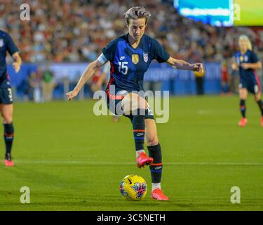 11 marzo 2020: L'attaccante DEGLI STATI UNITI Megan Rapinoe (15), in azione durante la partita della SheBelieves Cup tra Stati Uniti e Giappone, al Toyota Stadium di Frisco, Texas. Kevin Langley/CSM(immagine di credito: &Copy; Kevin Langley/CSM tramite cavo ZUMA) Foto Stock