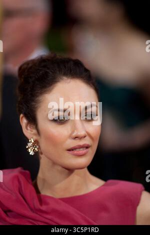 16 marzo 2020, Hollywood, California, USA: Olga Kurylenko ha pubblicato su Instagram che era auto-quarantena dopo essere risultata positiva al coronavirus. FOTO DEL FILE: Olga Kurylenko sul tappeto rosso dei 86 premi Oscar al Dolby Theater di Hollywood, California, domenica 2 marzo 2014. PRENSA INTERNACIONAL/PI (immagine di credito: © Prensa Internacional via cavo ZUMA) Foto Stock