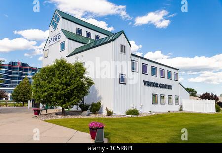 Fargo, North Dakota, Stati Uniti d'America - 1 luglio 2025: Visita al Centro visitatori Fargo-Moorhead Foto Stock