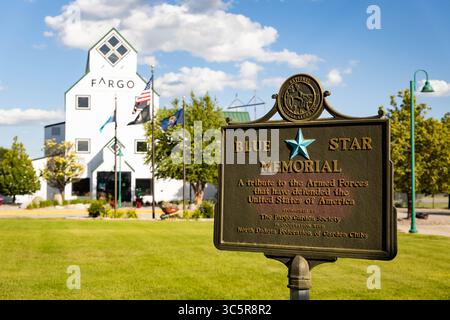 Fargo, North Dakota, Stati Uniti d'America - 1 luglio 2025: Visita al Centro visitatori Fargo-Moorhead Foto Stock