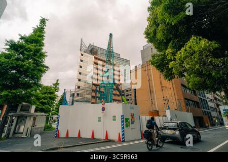 Tokyo, giappone - 3 maggio 2025 ricostruzione Nakagin Capsule Tower. Foto di alta qualità Foto Stock