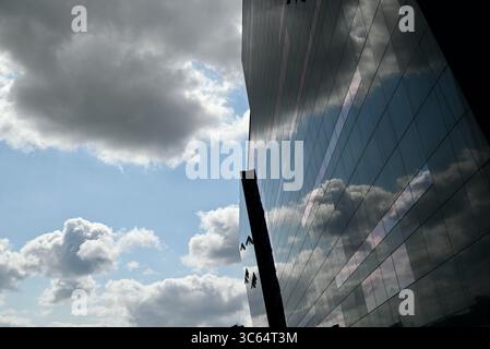 Kgl. DET Bibliotek, la Biblioteca reale il diamante nero copenaghen danimarca Foto Stock