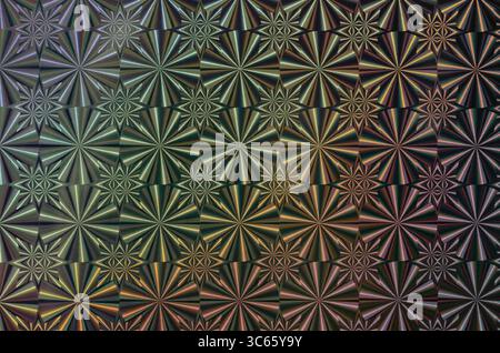 Sfondo texture astratta modello radiale iridescente Foto Stock