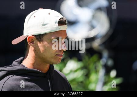 Budapest, Ungheria. 31 luglio 2025. Lando Norris (GBR) McLaren. 31.07.2025. Campionato del mondo di formula 1, Rd 14, Gran Premio d'Ungheria, Budapest, Ungheria, giornata di preparazione. Il credito fotografico dovrebbe essere: XPB/Alamy Live News. Foto Stock