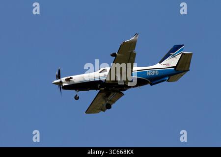 Daher TBM 930. N2PD. Ex Socata TBM-930. ,Turboelica monomotore ad alte prestazioni per aeromobili commerciali e commerciali leggeri Foto Stock