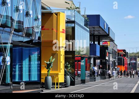 Budapest, Ungheria. 31 luglio 2025. Atmosfera da paddock. 31.07.2025. Campionato del mondo di formula 1, Rd 14, Gran Premio d'Ungheria, Budapest, Ungheria, giornata di preparazione. Crediti: James Moy/Alamy Live News Foto Stock