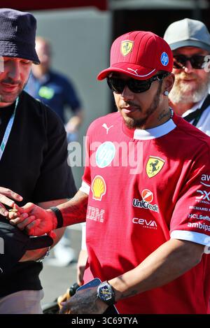 Budapest, Ungheria. 31 luglio 2025. Lewis Hamilton (GBR) Ferrari. 31.07.2025. Campionato del mondo di formula 1, Rd 14, Gran Premio d'Ungheria, Budapest, Ungheria, giornata di preparazione. Il credito fotografico dovrebbe essere: XPB/Alamy Live News. Foto Stock