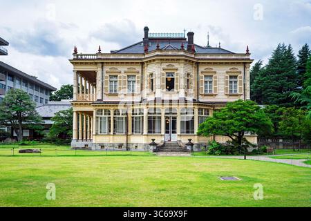 Giardino Kyu-Iwasaki-tei a Ueno (Tokyo/Giappone) Foto Stock