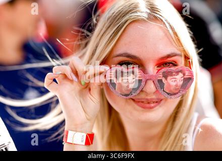 Budapest, Ungheria. 31 luglio 2025. Fan, Gran Premio di F1 d'Ungheria a Hungaroring il 31 luglio 2025 a Budapest, Ungheria. (Foto di HOCH ZWEI) credito: dpa/Alamy Live News Foto Stock