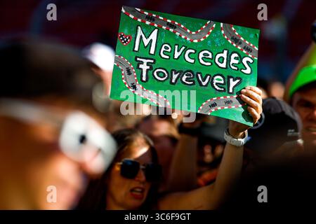 Budapest, Ungheria. 31 luglio 2025. Fan, Gran Premio di F1 d'Ungheria a Hungaroring il 31 luglio 2025 a Budapest, Ungheria. (Foto di HOCH ZWEI) credito: dpa/Alamy Live News Foto Stock
