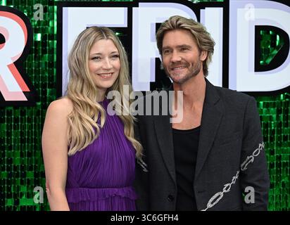 Londra, Regno Unito. 31 luglio 2025. Sarah Roemer e Chad Michael Murray al Freakier Friday UK Premiere, Odeon Luxe, Leicester Square. Crediti: Doug Peters/EMPICS/Alamy Live News Foto Stock