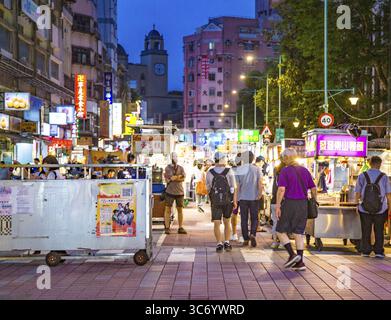 Mercato notturno di Ning Xia, Taipei, Taiwan Foto Stock