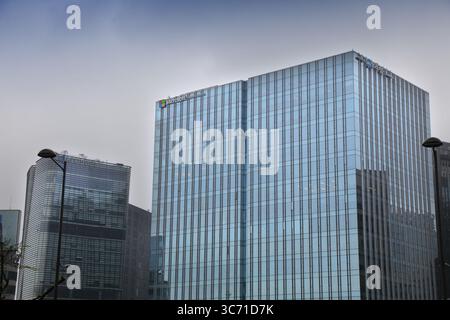 SEOUL, COREA DEL SUD - 6 APRILE 2023: Microsoft software Company Building a Seoul. Foto Stock