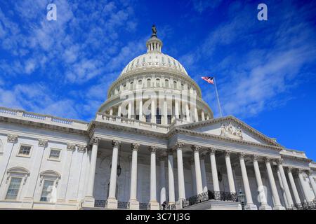 Campidoglio nazionale DEGLI STATI UNITI. Punto di riferimento americano a Washington, DC. Campidoglio degli Stati Uniti. Foto Stock