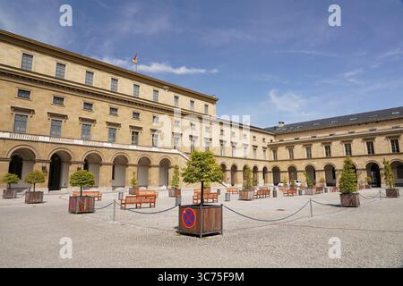 La Residenz nel centro di Monaco è l'ex palazzo reale dei monarchi Wittelsbach di Baviera. Foto Stock