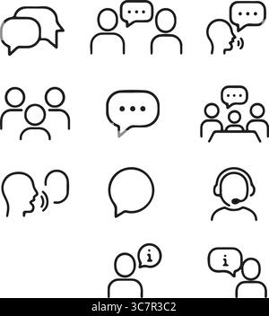 Illustrazioni di icone minimaliste Illustrazione Vettoriale