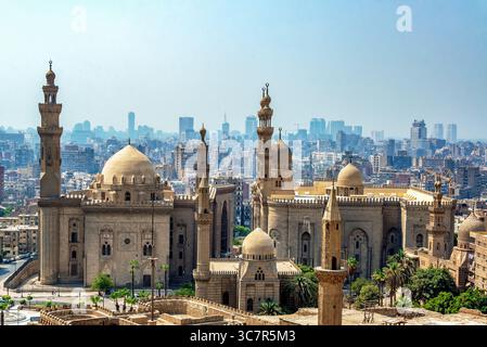 Moschee e paesaggi urbani al Cairo, Egitto Foto Stock
