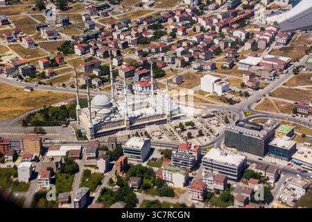 Vista aerea della Moschea Suleymaniye a Istanbul Foto Stock