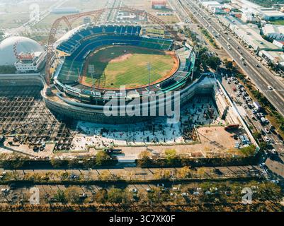 Taichung City, Taiwan - Stadio Intercontinentale di baseball di Taichung. Uno stadio di baseball nel quartiere di Beitun. Foto Stock