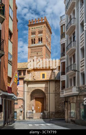 El Salvador torre, Teruel, Aragona, Spagna Foto Stock