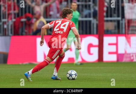 Monaco, Germania. 2 agosto 2025. Paul Wanner del Bayern Muenchen all'amichevole FC BAYERN Muenchen - OLYMPIQUE LYON 2-1 il 2 agosto 2025 a Monaco, Germania stagione 2025/2026, FCB, fotografo: ddp Images/STAR-Images Credit: ddp media GmbH/Alamy Live News Foto Stock