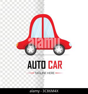 Auto in stile cartoni animati passeggeri veicoli moderni per il trasporto a motore Illustrazione Vettoriale
