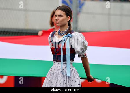 Budapest, Ungheria. 3 agosto 2025. Atmosfera a griglia. 03.08.2025. Campionato del mondo di formula 1, Rd 14, Gran Premio d'Ungheria, Budapest, Ungheria, giorno della gara. Crediti: James Moy/Alamy Live News Foto Stock