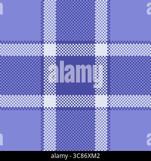Motivo classico tartan blu. Tessuto senza cuciture per abbigliamento, sfondi o design. Geometrico, tradizionale, versatile. Per l'artigianato, la moda, Illustrazione Vettoriale