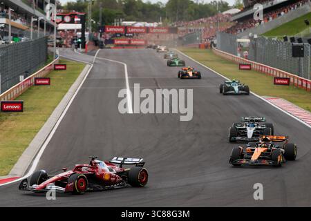 Budapest, Ungheria. 1° gennaio 2000. Charles Leclerc, durante il Gran Premio d'Ungheria di Formula 1 Lenovo 2025, Budapest, Ungheria. Crediti: Gabriele Lanzo / Alessio Morgese / Alamy live news Foto Stock