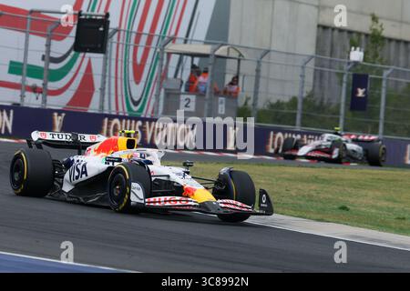 Budapest, Ungheria. 1° gennaio 2000. Liam Lawson, durante il Gran Premio d'Ungheria di Formula 1 Lenovo 2025, Budapest, Ungheria. Crediti: Gabriele Lanzo / Alessio Morgese / Alamy live news Foto Stock