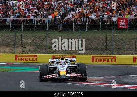 Budapest, Ungheria. 1° gennaio 2000. Liam Lawson, durante il Gran Premio d'Ungheria di Formula 1 Lenovo 2025, Budapest, Ungheria. Crediti: Gabriele Lanzo / Alessio Morgese / Alamy live news Foto Stock