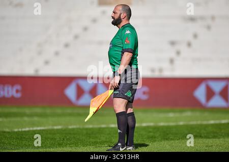 27 febbraio 2021, Madrid, Spagna: Giocatori in azione durante la partita del Madrid Rugby 7s tra Kenya e Portogallo all'Estadio Nacional Complutense di Madrid, Spagna. (Immagine di credito: © Gerard Franco/DAX tramite filo ZUMA) Foto Stock