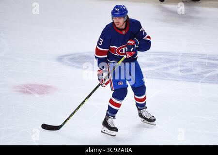 4 marzo 2021: Guarda il centro dei Montreal Canadiens Tyler Toffoli (73) durante la partita dei Winnipeg Jets contro i Montreal Canadiens al Bell Centre di Montreal, Quebec. David Kirouac/CSM(immagine di credito: &Copy; David Kirouac/CSM tramite cavo ZUMA) Foto Stock