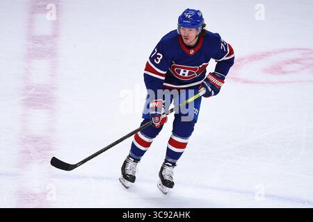 4 marzo 2021: Guarda il centro dei Montreal Canadiens Tyler Toffoli (73) durante la partita dei Winnipeg Jets contro i Montreal Canadiens al Bell Centre di Montreal, Quebec. David Kirouac/CSM(immagine di credito: &Copy; David Kirouac/CSM tramite cavo ZUMA) Foto Stock