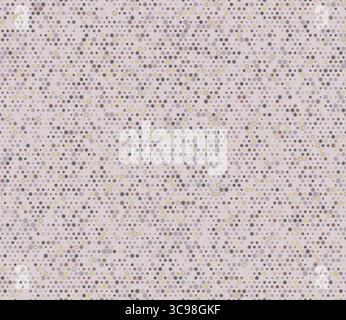 Sfondo modello astratto. Elementi geometrici multicolori di varie dimensioni. Esagoni arrotondati modello a mosaico con celle solide interne. Illustrazione Vettoriale