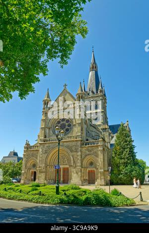 Chiesa di Notre-Dame a Epernay nella regione Champagne vicino a Reims, dipartimento di Marne, Francia settentrionale. Foto Stock