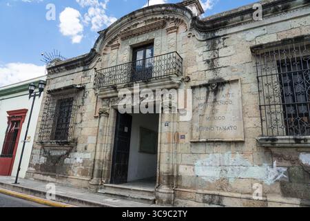 26 settembre 2018, Oaxaca de Juarez, Oaxaca, Messico: Il Rufino Tamayo Museum of Pre-Hispanic Art of Mexico, ospitato in una vecchia residenza coloniale a Oaxaca, Messico. (Immagine di credito: © Jon G. Fuller/VW Pics via ZUMA Press Wire) Foto Stock