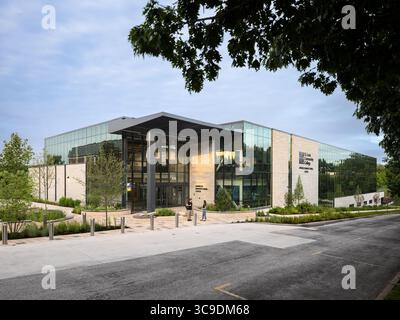 STLCC Florissant Valley Advanced Manufacturing Center, sede: Ferguson MO, architetto: JEMA, architetto paesaggista: DG2 Foto Stock