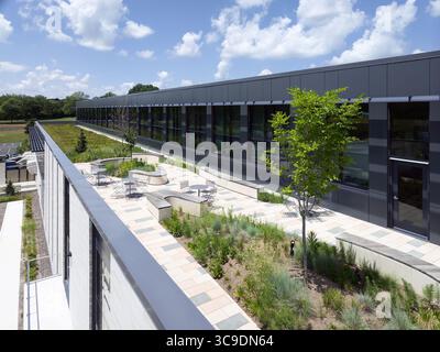 STLCC Florissant Valley Advanced Manufacturing Center, sede: Ferguson MO, architetto: JEMA, architetto paesaggista: DG2 Foto Stock