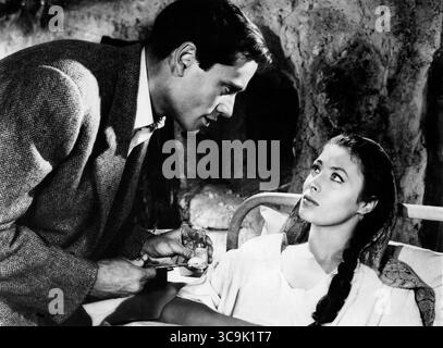 1 novembre 2022, Stati Uniti: Mel Ferrer, Rita Gam, On-Set of the Film, ''Saadia'', MGM, 1953 (Credit Image: © JT Vintage/Glasshouse via ZUMA Press Wire) Foto Stock
