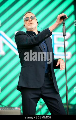 17 giugno 2023, Leeds, South Yorkshire, Regno Unito: Blancmange si esibisce al Lets Rock Leeds 80s Festival di Leeds. (Immagine di credito: © Robin Burns/SOPA Images via ZUMA Press Wire) Foto Stock