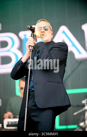 17 giugno 2023, Leeds, South Yorkshire, Regno Unito: Blancmange si esibisce al Lets Rock Leeds 80s Festival di Leeds. (Immagine di credito: © Robin Burns/SOPA Images via ZUMA Press Wire) Foto Stock