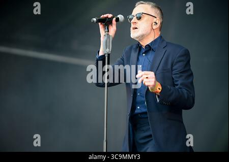 17 giugno 2023, Leeds, South Yorkshire, Regno Unito: Blancmange si esibisce al Lets Rock Leeds 80s Festival di Leeds. (Immagine di credito: © Robin Burns/SOPA Images via ZUMA Press Wire) Foto Stock