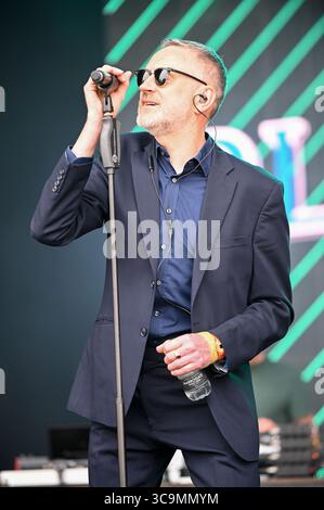 17 giugno 2023, Leeds, South Yorkshire, Regno Unito: Blancmange si esibisce al Lets Rock Leeds 80s Festival di Leeds. (Immagine di credito: © Robin Burns/SOPA Images via ZUMA Press Wire) Foto Stock